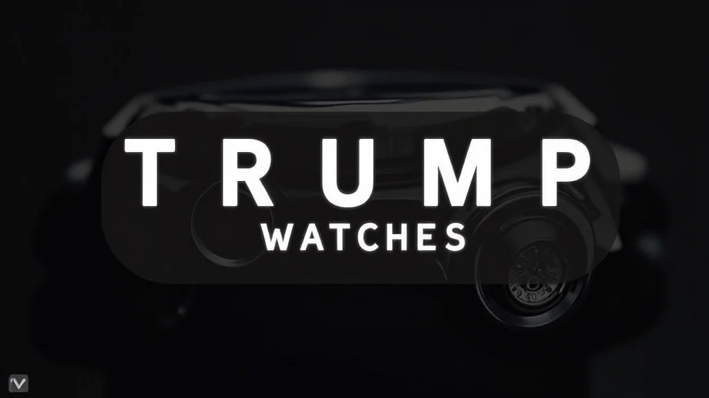 The image shows a collection of luxury watches, a visual guide for Trump Watches Price Guide.